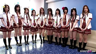 Uncensored JAV Swinger Orgy with 10 Girls and Manifold Guys
