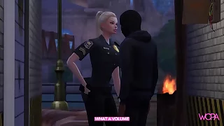 [TRAILER] Hot female cop tackles and has mating with hooligan