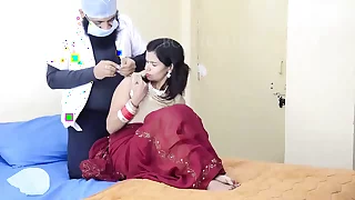 Brisk Crowd Checkup Ke Bahne Doctor ne Bhabi Ki Chut Chuda Kiya with Hindi Audio